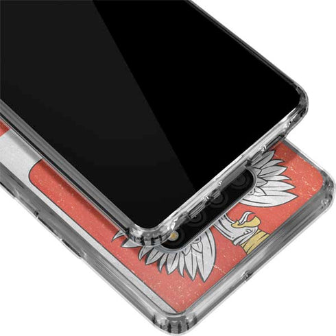 Poland Flag Distressed LG Stylo 6 Clear Case